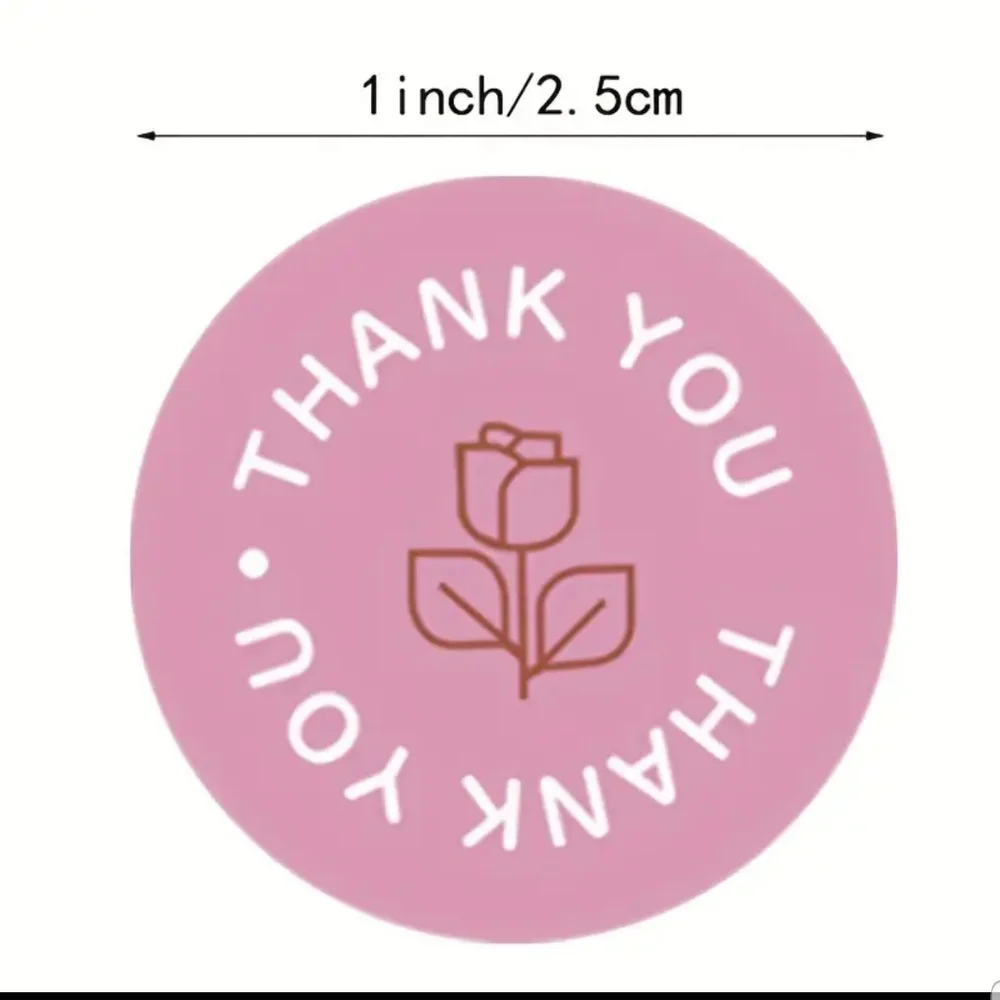 New Thank You Multicolor Stickers
